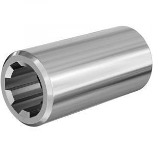 wiltec Manchon pour Arbre de transmission Arbre cannelé Type b 100 mm 1 3/8 6 Dents 6 Rainures Tracteur