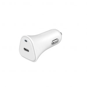 Just green Chargeur allume cigare ECO USB-C Blanc