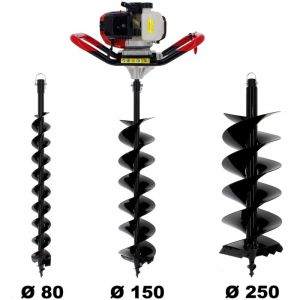 Tari&egrave;re thermique SEMI-PROFESSIONNELLE 62 cm3 + lot de 3 m&egrave;ches (80, 150 et 250 mm)