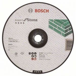 Bosch 2608600227 - Disque à tronçonner à moyeu déporté Spécial Pierre 230X3.0 MM