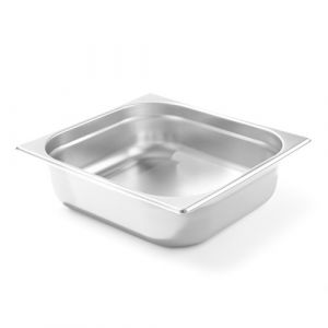 Image de Hendi Fourniresto - Bac Gastronorme gn 2/3 - 9 l - p 100 mm - Argent / Inox