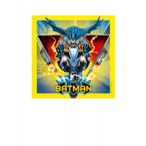 Procos 20 Serviettes en papier Batman jaunes 33 x 33 cm - Taille Taille Unique