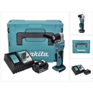Makita DDA 351 RF1J Perceuse d'angle sans fil 18 V 13,5 Nm + 1x Batterie 3,0 Ah + Chargeur + Coffret de transport