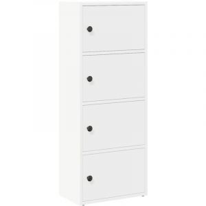 VidaXL Biblioth&egrave;que blanc 40x24x102 cm bois d'ing&eacute;nierie