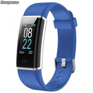 Montre Connect&eacute;e Smartwatch Marqueune Etanche IP68 Cardiofr&eacute;quencem&egrave;tre pour Android iOS Smartphone Femme Homme Bleu