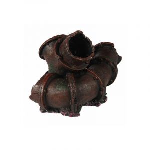 Aqua della Décoration pour aquarium tubes métalliques en résine - Modèle 2