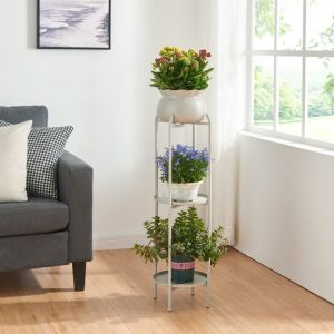 [en.casa] - Porte-plantes Altena 95 x 27 x 27 cm beige