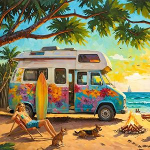 Puzzle 1000 pi&egrave;ces : En attendant les vagues