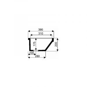 Geberit LAVABO COLLECTIF PUBLICA 100 X 38 BLANC RÉF. 00762000000