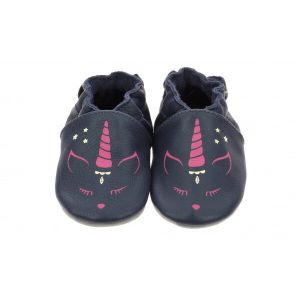 Robeez Chaussons Bébé Glow Unicorn EU 23-24 bleu marine/fuchsia