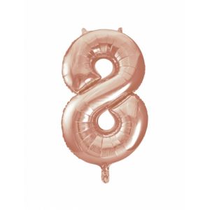 SkyLantern Ballon aluminium rose gold chiffre 8 86,3 cm Taille Unique