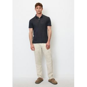 Marc O'Polo Polo à manches courtes Shaped Fit en pur lin européen Bleu Marc O?Polo - Couleur Bleu - Taille M