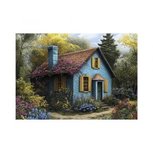 Dino Puzzle 500 pièces : La Maison Bleu