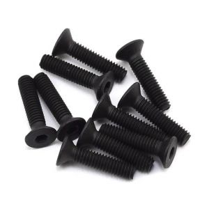 Flat Head Screws, Stl, BO, M4 x 18mm (10) - Losi