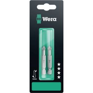 Wera Embout cruciforme PH 1 05134380001 Acier à outils allié, extra-rigide Forme: F 6.3 2 pc(s)