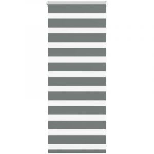 VidaXL Store zèbre gris foncé largeur du tissu 55,9 cm polyester