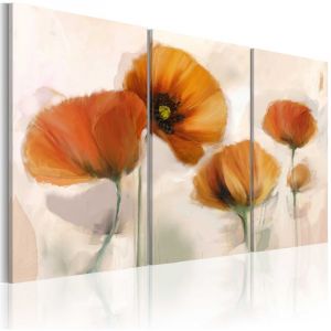 Image de Décoshop26 Tableau toile de décoration motif Coquelicots artistiques 3 panneaux 120x80cm DEC110404/2