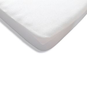 Prot&egrave;ge-matelas imperm&eacute;able coton et PVC bonnets 30 cm 130x200cm