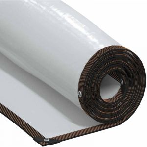 VidaXL Bâche transparente avec œillets 8x12 m polyéthylène