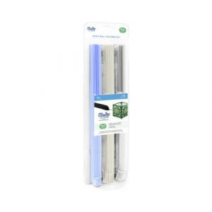 3doodler PL-CLEAR-75 Create+ PLA Clear Mix Pack de filaments PLA 2.85 mm bleu (transparent), gris transparent, blanc (transparent) 75 pc(s)