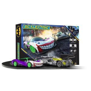 Scalextric Coffret de course Batman contre le Joker - La bataille d'Arkham