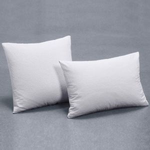 Sous-taie d'oreiller Bouclette antiacarien - LI.OTR BOUCL PU - blanc