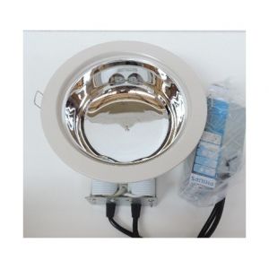 Image de Philips Luminaire encastré fluo Ø 235m blanc cassé verre opale avec lampes 2X26W 4000K G24q-3 4P ballast elec HF FBH024 885114