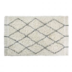 Image de Lorena canals Tapis en laine Berber Soul - Ecru Ecru