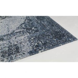 Vivabita Tapis vintage plat pour int&eacute;rieur Meda Bleu jeans 170x230 - Bleu jeans