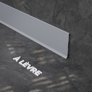 Plinthe à Lèvre PVC - Gris - 1 m