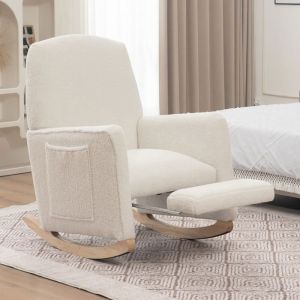 Hauss Spole - Chaise de bureau, chaise longue rembourrée, réglable en hauteur, avec dossier moelleux, velours, rose