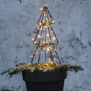 Best Season D&eacute;coration d'ext&eacute;rieur led Star Trading 'Foldy', petit sapin de No&euml;l 3D avec 140 led, blanc chaud, l 30 cm, h 50 cm