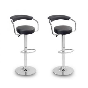 Aga 24 2x Tabouret de bar MR2037 Noir