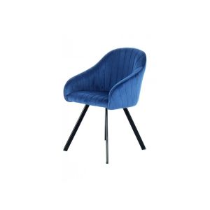 Image de Bobochic Lot de 2 chaises MIRA Bleu foncé