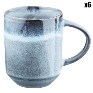 Image de 6 Mugs Genesis bleus - 40 cl