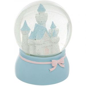 Atmosphera Boule à neige Château en résine & verre D10cm bleu créateur d'intérieur - Bleu