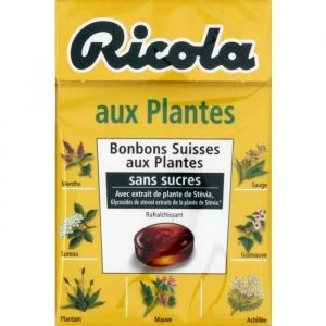 Ricola Bonbons Suisses aux plantes assortis, sans sucres - 116 g