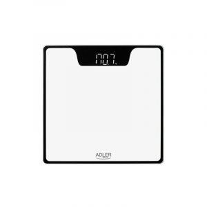 Adler AD8174W Pèse-personne Numérique Haute Précision 180 kg, Écran LCD, Arrêt Automatique Blanc - Blanc