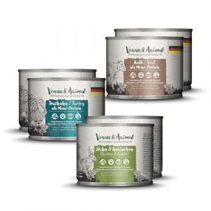 Venandi Animal - Probierpaket - Huhn & Kaninchen, Kalb, Truthahn
