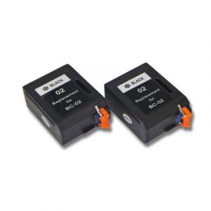 Vhbw Lot de 2 cartouches d'encre pour Canon Star-Writer 60, 70, pro 2000, pro 5000 comme Canon BC-01, BC-02, BX-02.