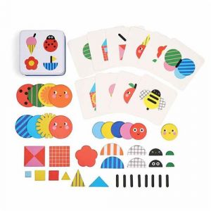 Kikkerland Jeu de voyage Enfant - formes aimantées