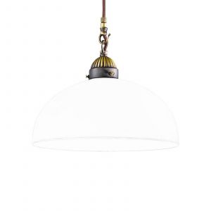 Image de Suspension Nonna Bianco Ø 30 cm à 1 lampe ronde