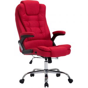 CLP Fauteuil de chef THOR en tissu rouge