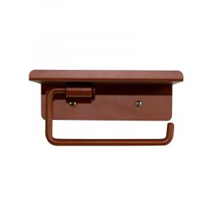 Image de BOX & BEYOND Dérouleur de papier toilette mural Basic à visser terracotta