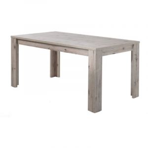 M&S Table à manger 160x90x78 cm décor chêne - FUMAY