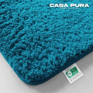 Tapis de bain Sky Uni Bleu sarcelle 80 x 150 cm