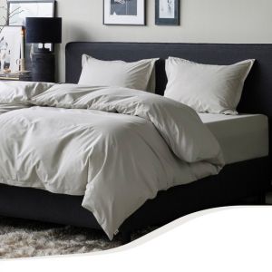 Tempur Home by Topper Fitted Sheet - Nature - 90 x 200 x 9 cm - coton égyptien - drap-housse sans repassage - convient au sèche-linge