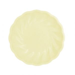 Amscan Assiette Ronde, 9918251, Jaune, Diamètre 22,9 cm