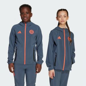 Adidas Bayern Munich Veste d'Entraînement Tiro 25 Competition Vis Tech Travel - Gris/Orange Enfant, pointure 164 cm - ['Gris'] - Taille 164 cm