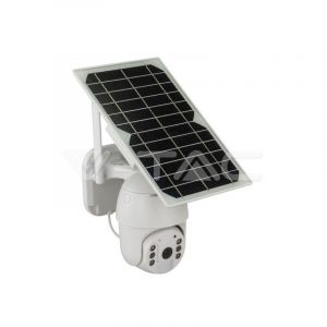V-TAC HD Smart Solar Energy PTZ Camera avec capteur White Body